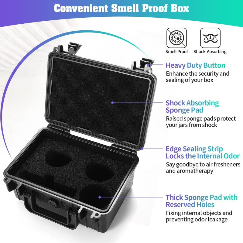 viwaviwa Smell Proof Stash Box Bag With Rich accessories Combination