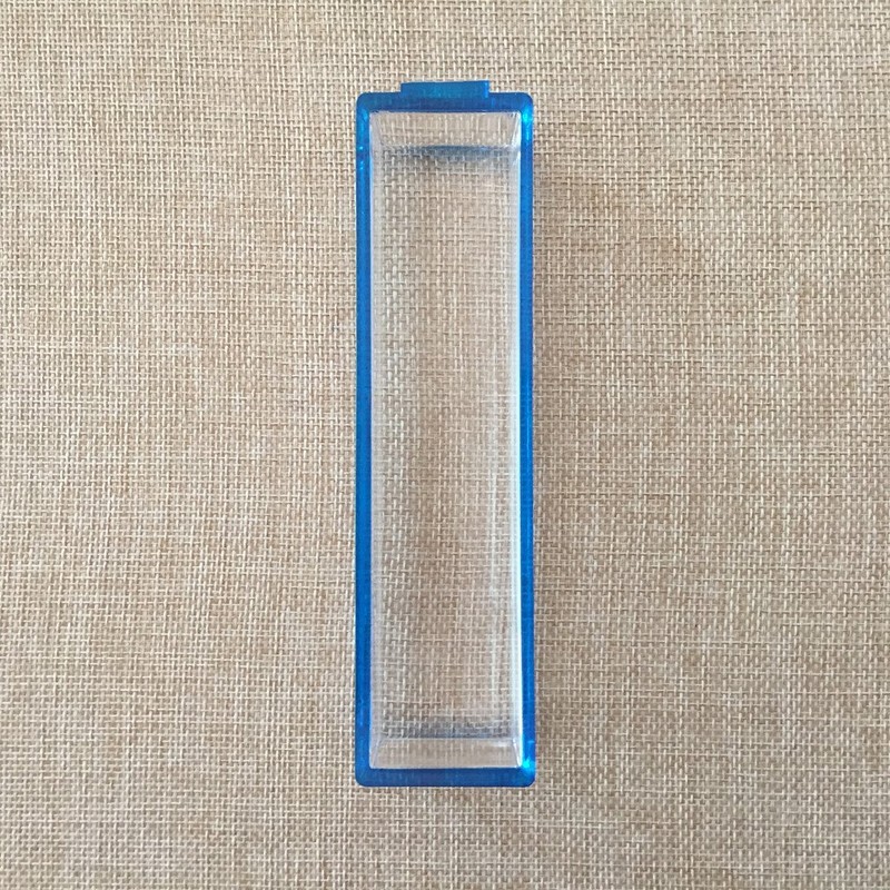6 inch 5X Blue Raised Domed Bar Magnifier with Reading