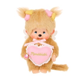 Sekiguchi Love Happy Angel, Monchhichi, S, Girls, 244232, H 8.5 x W 5.1 x D 3.0 inches (21.5 x 13 x 7.5 cm)