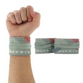 PICSIL - Sports Wrist Straps | Custom Fit Wrist Support for Cross Training & Weightlifting | Vegan Cotton, Secure & Flexible | Gymnastics & Calisthenics Use | Color Verdance 5cm