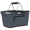 SIYUAN Collapsible Picnic Basket Insulated with Lid 27L Large Capacity