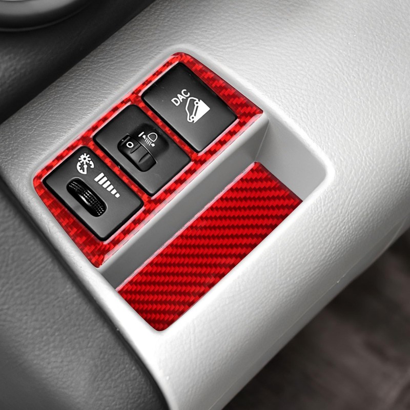 FXETRNL Real Carbon Fiber Gear Headlight Adjust Switch Frame Covers