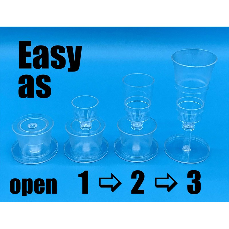 FoldyCups.com Travel Wine / Champagne Glasses (Set of 2) -
