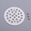 TRUSTMI 4 1/4-inch Screw-in Shower Drain Grate Replacement Cover, Chrome,