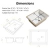 18" x 13" Undermount Bathroom Sink, Los Flexi Compact Rectangular