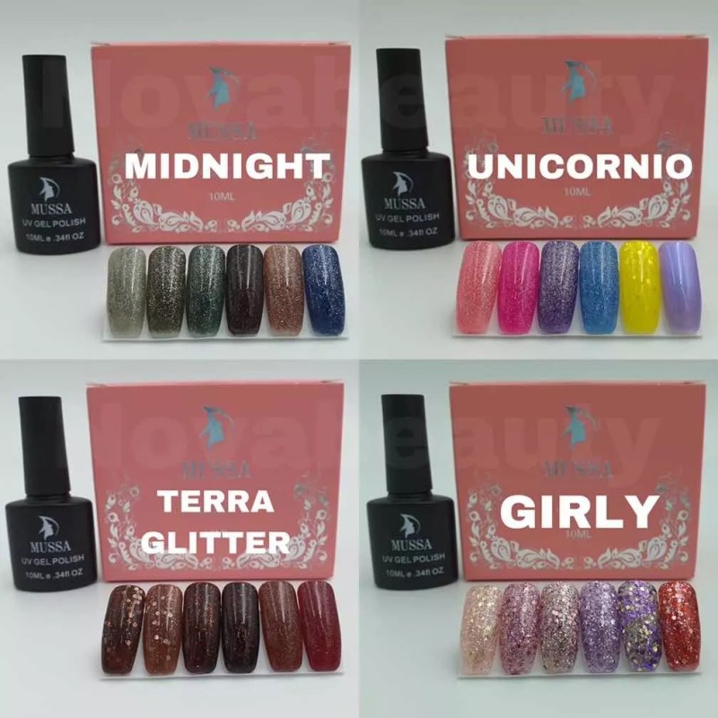 Mussa Combo Gama Gel Uv + Base + Top +