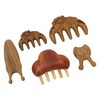 Meridian Massage Tool Kit Wood 3pcs Meridian Comb 2pcs Nose