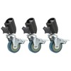 3pcs 22mm Swivel Caster Wheels Set with Brake for Photography