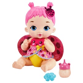 My Garden Baby HMX27 Ladybird Baby Doll with Accessories such as a Reusable Nappy, Bottle and More, Children's Toy, Dolls Toy from 4 Years