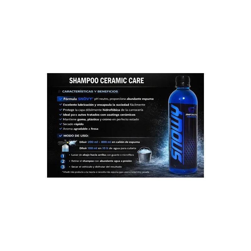 Shampoo Snow Ph Neutro Carrocería Extra-espuma Concentrado