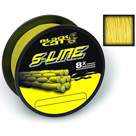 Black Cat Yellow, diameter 0.55 mm S-Line 300 m, 70 kg, 154 lbs, 0.55 mm