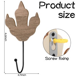 Leinuosen 4 Pcs Dinosaur Decor Wall Hooks Wooden Dinosaur Themed Towel Coat Hooks Wall Mounted Dino Shelf Decorations for Bedroom Room Home