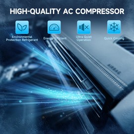 Rayten AC Compressor with A/C Clutch Compatible with OEM FLT4347Q, Replaces 168539 CO4347C Compressor