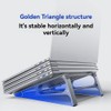 Limnyves Vertical Laptop Stand, Removable Aluminum 2-In-1 Tablet Storage Holder,
