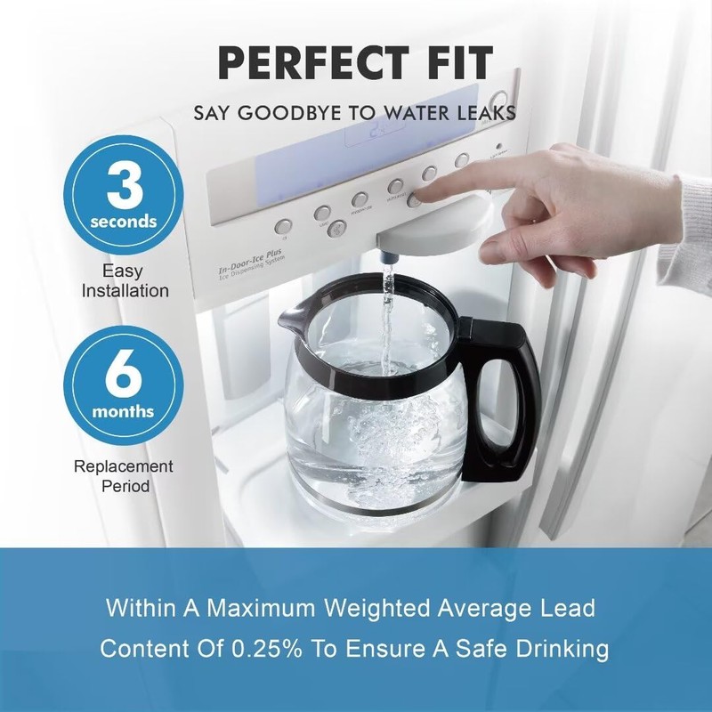 WF3CB Refrigerator Water Filter, Replacement for Pure Source 3, 706465,