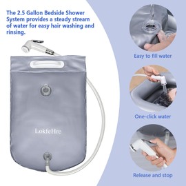 Medical Inflatable Bathtub,Shower Bath Basin Kit, PVC Portable Bathtub with Electric Air Pump,Portable Bathtub Wash Full Body in Bed Bath,for Elderly (Silvery)