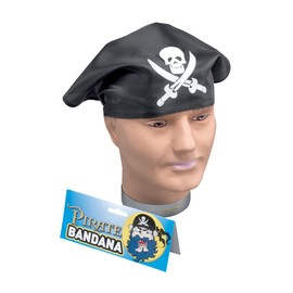 Bristol Novelty BA146 Pirate Bandana | Black Accessory, One Size