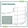 HMIEPRS Acrylic Storage Box for Glasses with 4 Drawers, Clarity