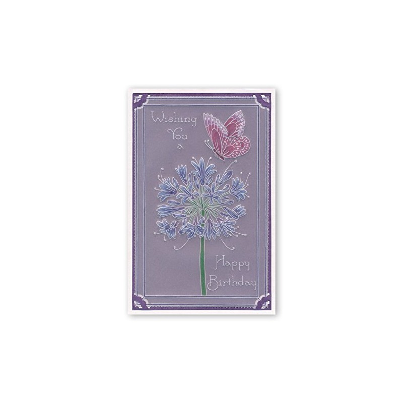 Groovi Plates A5 Square - Jayne's Agapanthus (Set of 2)