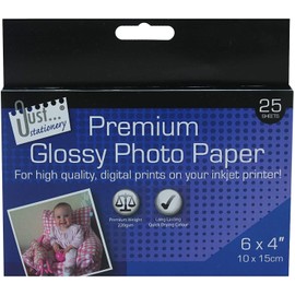 Just stationery 6x4 inch A6 Photo Paper (Pack of 50)