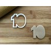 Sweet Prints Inc Number 10 (outline) Cookie Cutter - Dishwasher