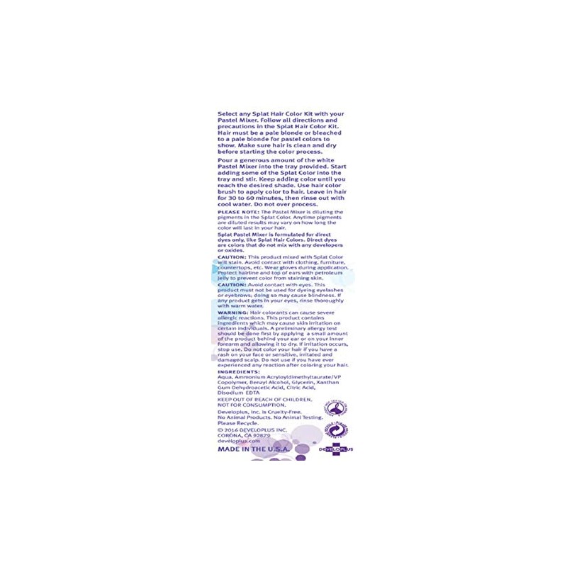 Splat | Pastel Mixer Kit | White Cream Base 6