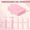 6 Kits de Brochas de Maquillaje para Regalo con Espejo,