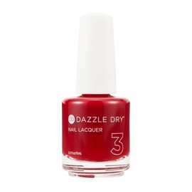 Dazzle Dry Nail Lacquer (Step 3) - Perfectly Plaid - A bright sangria red with cool undertones. Full coverage cream. (0.5 fl oz)