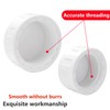 Qrity 2 Pack Pipe Fitting Cap, 32mm (1") White Female