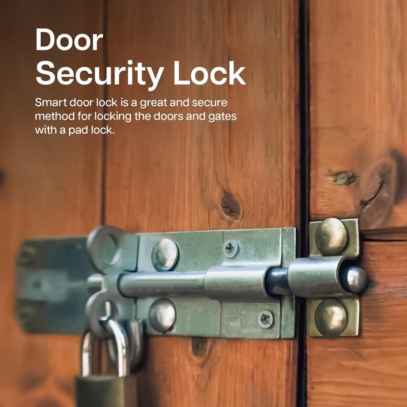 Galvanised Brenton Bolt Sliding Door Lockable Padbolt – 4" (100mm)