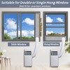 Flamorrow Portable Air Conditioner Window Seal Kit with Insulation Foam