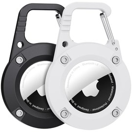 Ultra-Durable AirTag Holder with Carabiner - 2 Pack