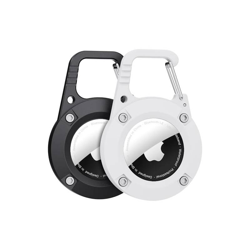 Ultra-Durable AirTag Holder with Carabiner - 2 Pack