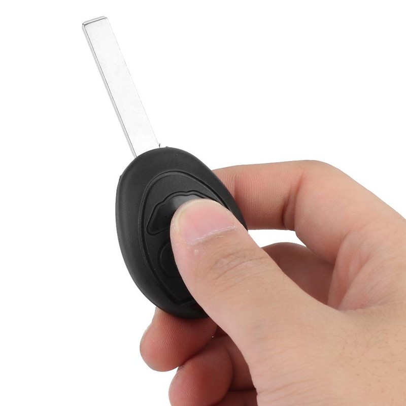Key Fob Case, Key Shell, 2 Buttons Black Car Remote