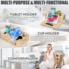 TabCouchCaddy - Couch Cup Holder Tray Pillow - Bed, Couch