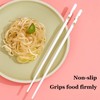 10 Pairs Ceramic Chopsticks With Avocado Pattern, 9.72 inch High-grade
