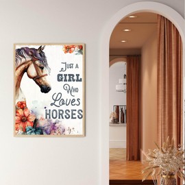 FOXKISS Horse Diamond Art Painting Kits for Adults - Full Drill Diamond Dots Paintings for Beginners, Round 5D Paint with Diamonds Pictures Gem Art Painting Kits DIY Adult Crafts Kits 12x16inch