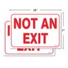 (2-Pack) Not an Exit Sign, 10 X 7 Inch Self-Adhesive