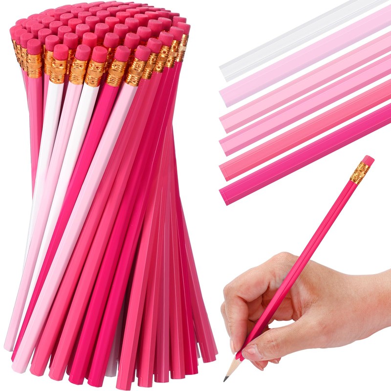 TecUnite 60 Pcs HB Pencils #2 Unsharpened Wood Cased Pencils