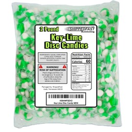 Key Lime Candies. Individually Wrapped Hard Candy (2 Pound Bag)