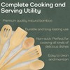 Bamboo Serving/Cooking Utensils - B20 - Curved Spatula/Paddle with Hole
