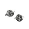 Fornitura Plata Ley 925m Medalla Escapulario - 1 Unidad [AB0815]