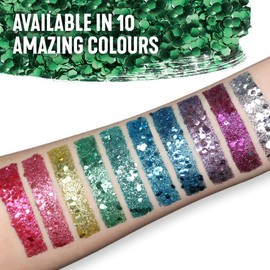 Snazaroo Bio Glitter Kit, Face and Body Paint, Biodegradable Gliter, Ocean Blue Colour 5g + Fixer