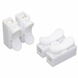 30pcs White No Solding Welding Quick Cable Wire Connector No Screw Terminal Spring Clamp (2 bit).spring wire connectors