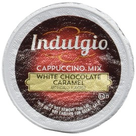 Indulgio White Chocolate Caramel Cappuccino, 48 Count