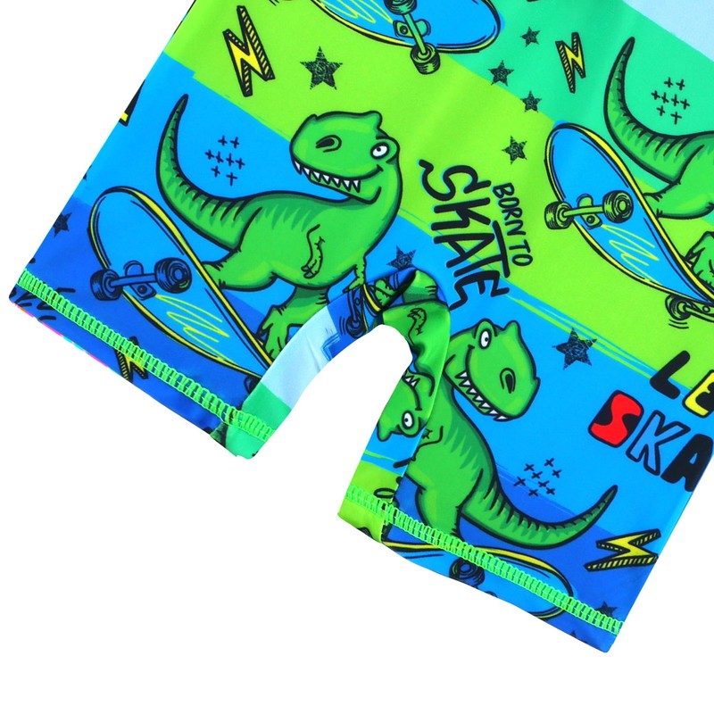 HUAANIUE - Traje de baño para bebé/niño pequeño, Dinosaurio verde,