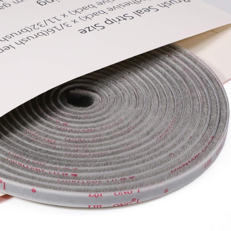 TORRAMI Felt Pile Weather Stripping 11/32 inch x 3/16 inch