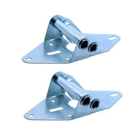 2 Packs Garage Door Hinges #4 with Galvanized Finish - Heavy Duty 14 Gauge Steel, Suitable for Residential/Light Commercial Garage Door Replacement