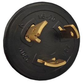 Fullsky FC-EVL6245 Male Generator 3 Prong Lock Plug to Female 4 Prong 14-50R Receptacle Adapter 3 Prong to 4 Prong EV Charge Cord NEMA L6-20P to 14-50R 20A to 50A Output 20Amp 250Volt(Only for EV use)