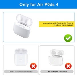 Wireless Charging Case Compatible with AirPods 4